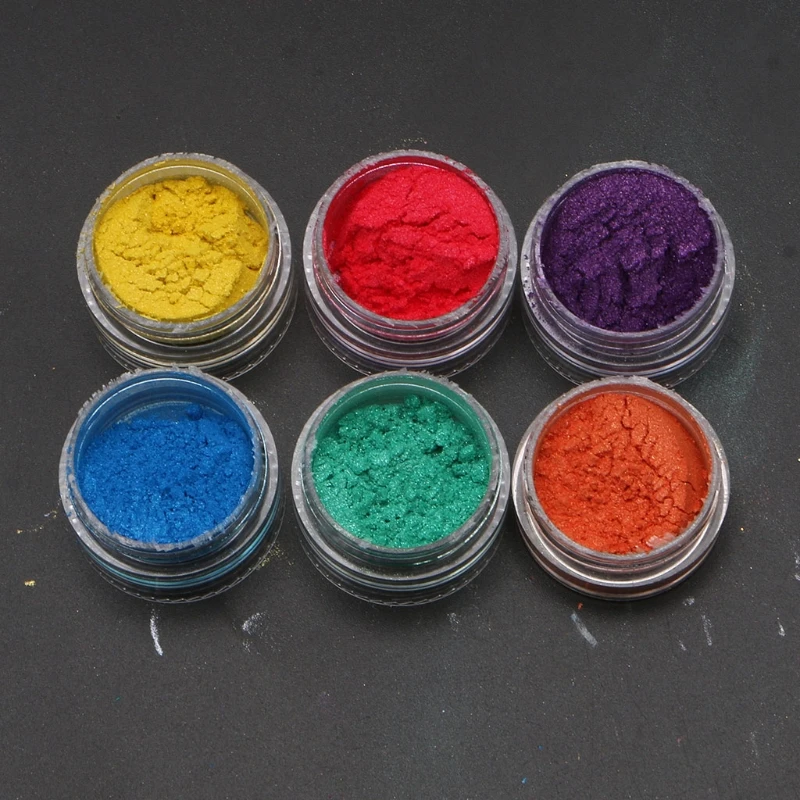 DIY Making Dyes Accessories Cosmetic Grade Pearlescent Natural Mica Mineral Powder Epoxy Resin Dye Pearl Drop Shipping