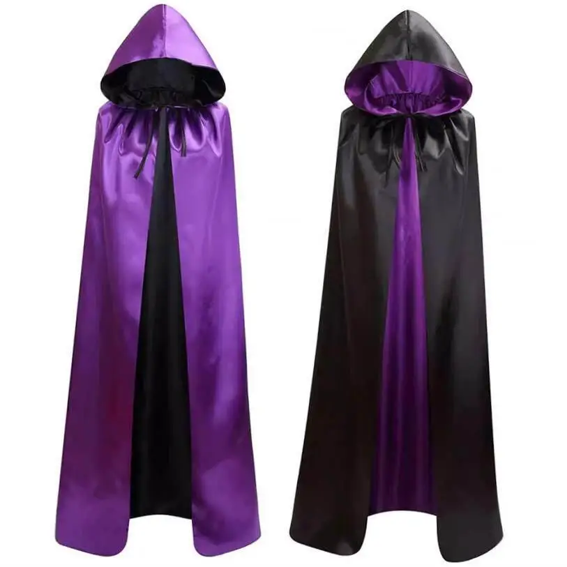 

Halloween Double Sided Hooded Cloak Women's Fashionable Dual-Use Costume Accessory for Autumn Season Stage Performances