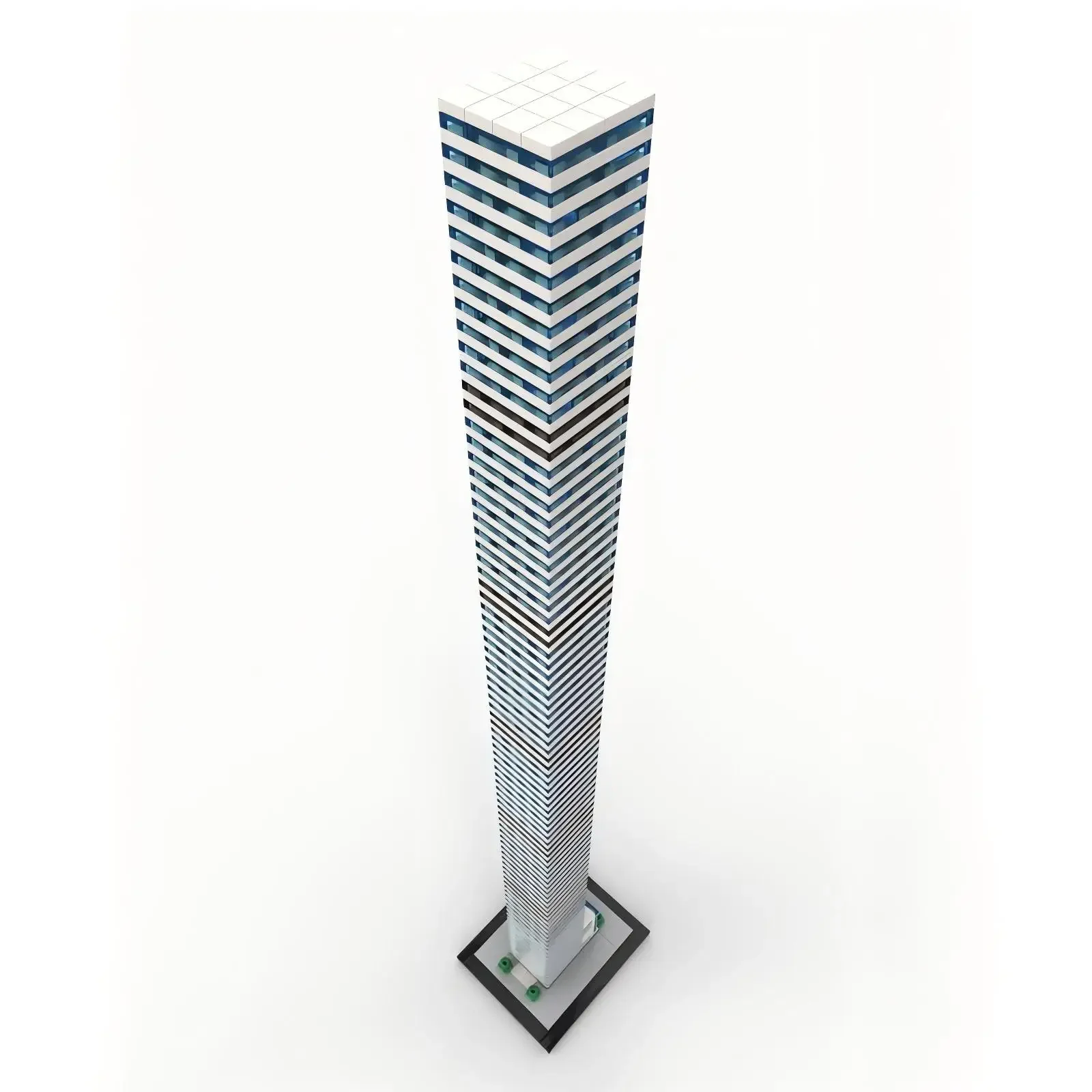 MOC Idea Città Grattacielo Punto di riferimento Architettonico New York 432 Park Avenue Building Blocks Modello Giocattoli per bambini Collezione per adulti Regalo