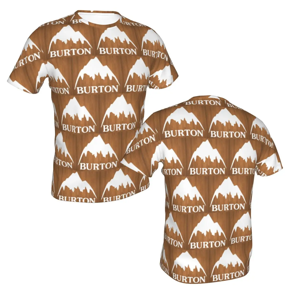 100% Cotton Burton Snowboard Sportive T-Shirt Men's Classic T Shirt Men Round Neck Summer Shirts Tops
