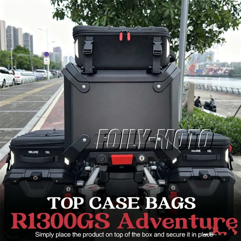 Motorcycle Top Bags Saddlebag For BMW R1300GS Adventure R 1300 GS ADV Side Top Box Hard Top Bag Case Luggage R1300GSA 2024-2026