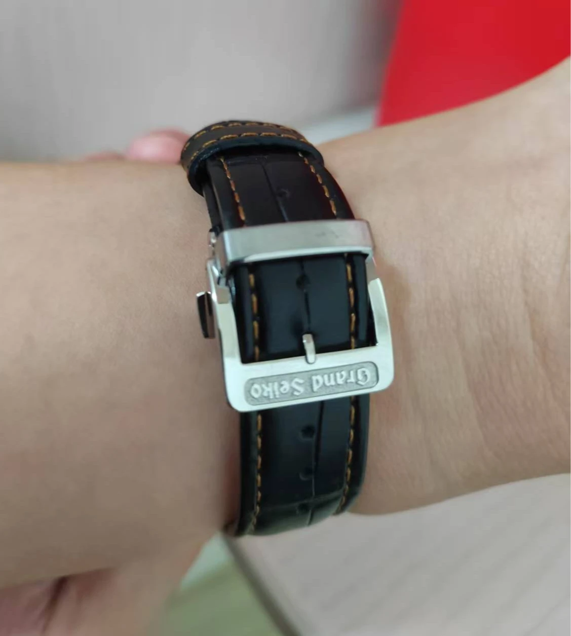 

G S original butterfly buckle belt, watch strap.