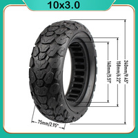 10x3.0 Solid Tire 255x80 80/65-6 Non-Pneumatic Tyre for Kugoo Kirim M4 Nanrobot D4+ Zero 10X Speedual Grace 10 Apollo Ghost