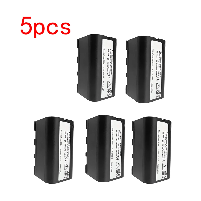 5PCS GEB222 Battery For Leica Total Station GPS System ATX1200 1230 Piper 100 200 Lases Survey Instruments Rechargeable Battery