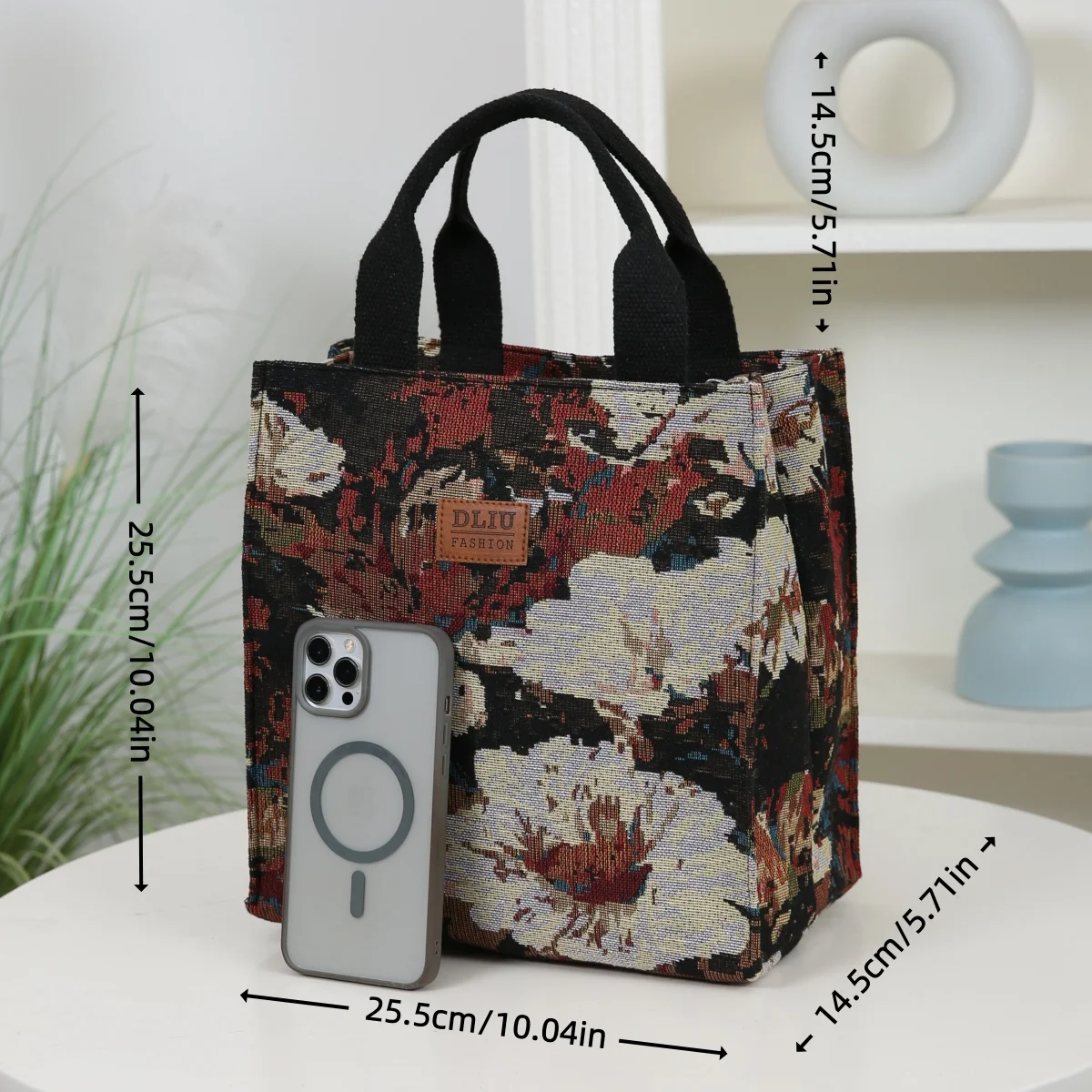 New Large Capacity Handbag, Lunch Bag, Lunch Box Storage Bag, and Miscellaneous Bag for Shopping, Commuting, and Work.
