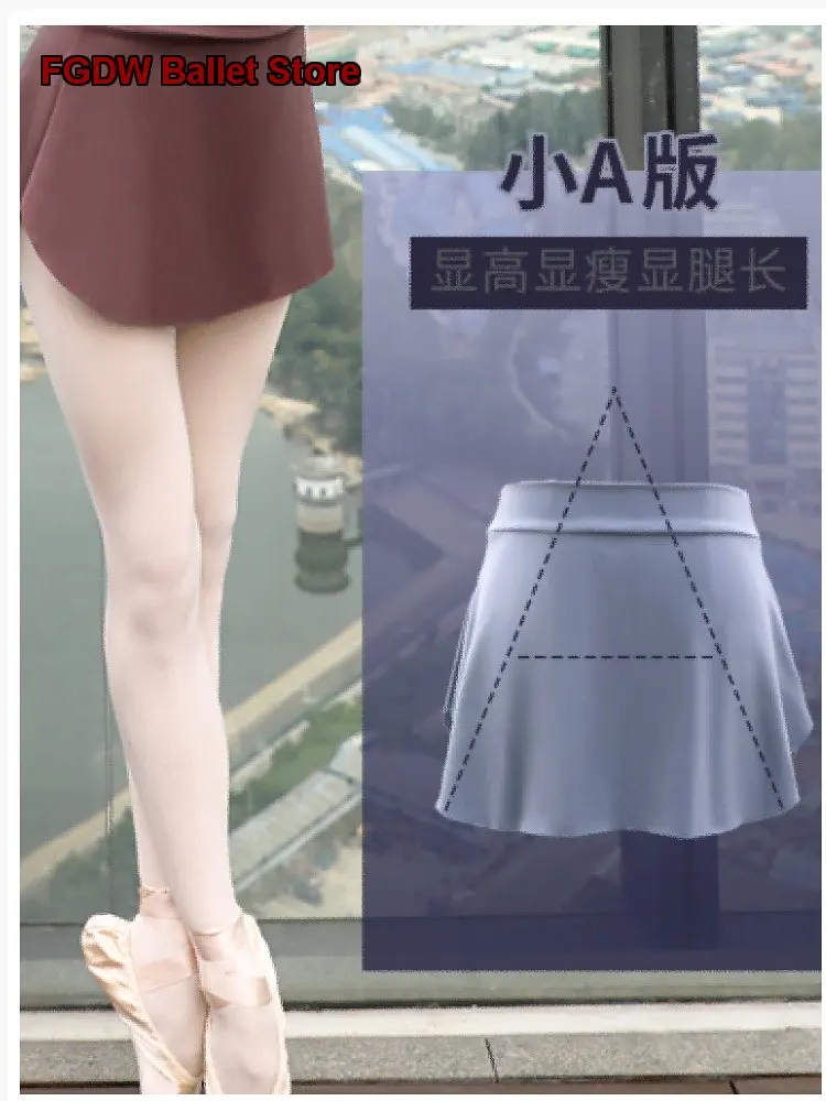 Women's Adult Practice Leotard Short Sleeve Body Suit Mesh Tutu Gymnastics Leotard Teacher Basic Training Half Skirt