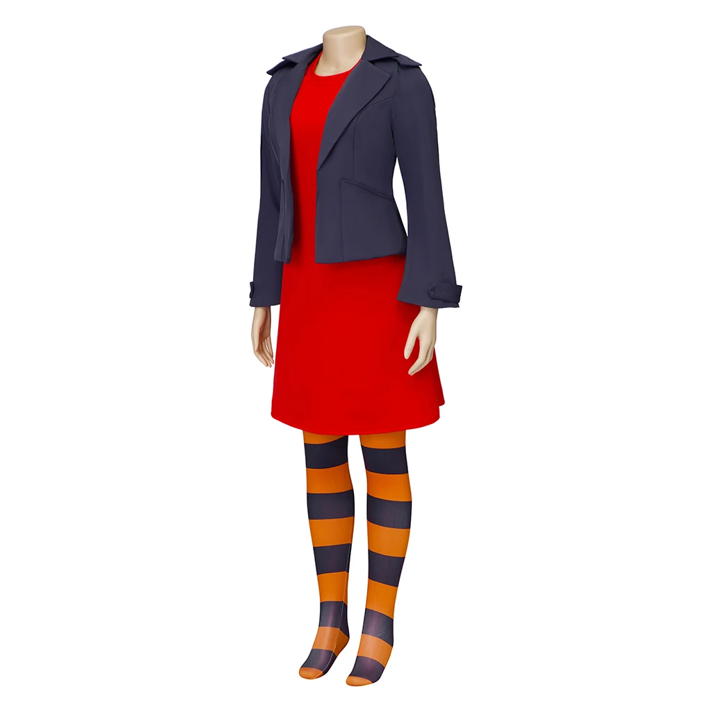 أزياء أنيمي أشلي التأثيرية سبينلي للنساء سترة 80s سروال فستان زي المعلم بدلة الهالوين ملابس حفلات الكرنفال