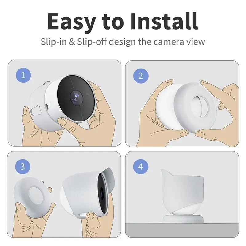 B29C-Protector Camera Cover Case For Google Nest Cam Outdoor/Indoor Protection Water-Resistant Security Webcam Housing A
