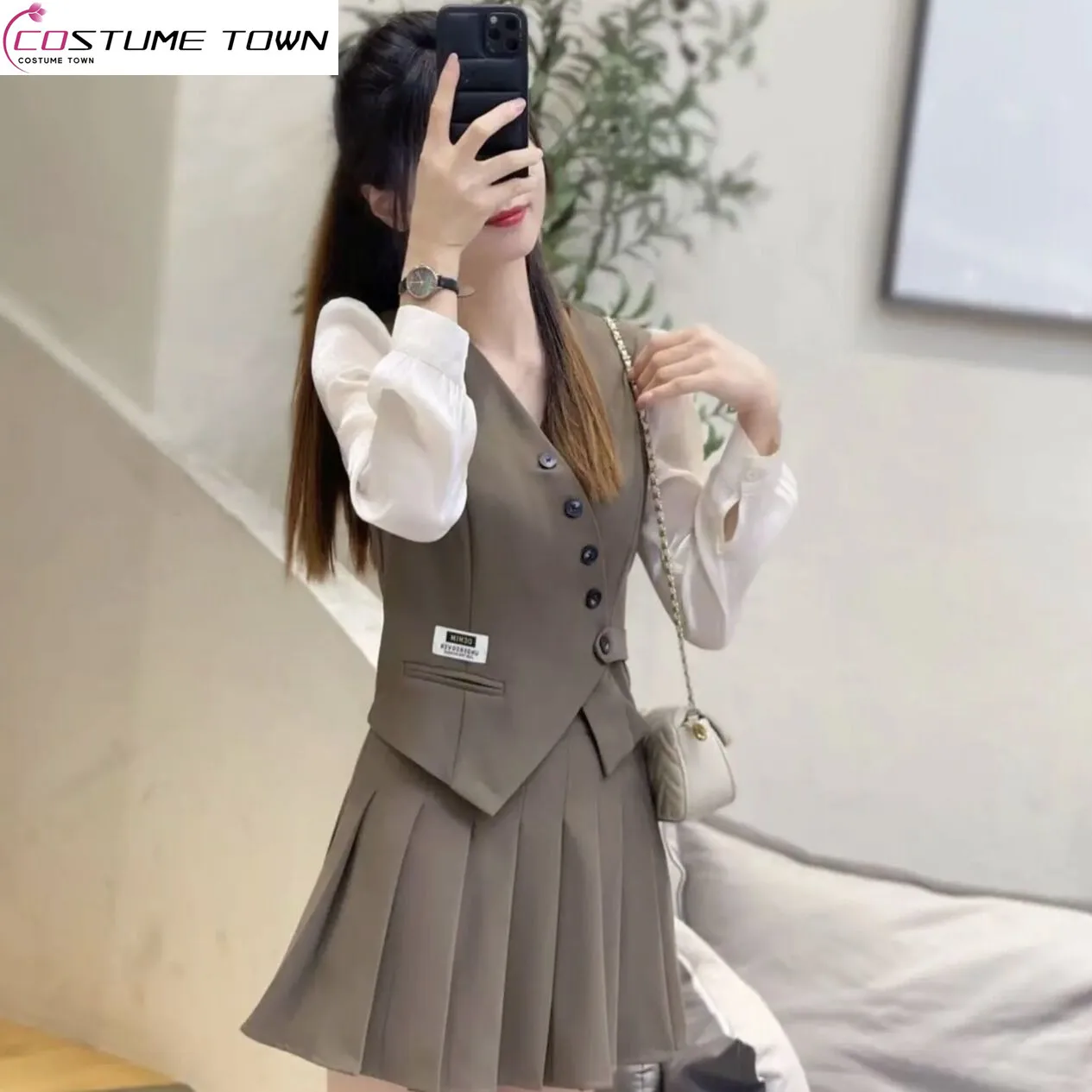 

Women's Suit 2023 Spring and Autumn New Korean Style French Style Shows Thin Temperament Aging Elegant Women's Two-piece Suit