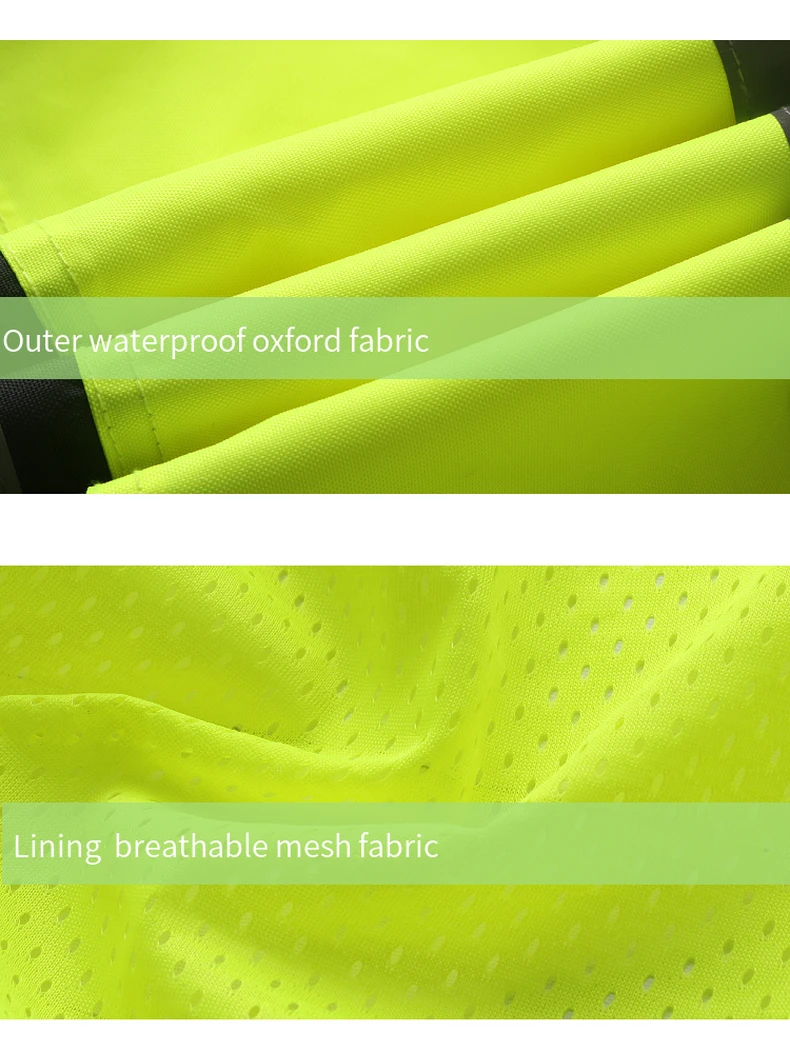 Safety Jacket Reflective Waterproof Windproof Coldproof Hi Vis 7 in 1 Parka Windbreaker Workwear with Detachable Cotton Linner