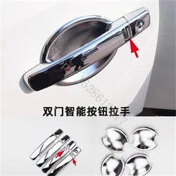 Chrome Door Handle Bowl Door handle Protective covering Cover Trim for Nissan Qashqai j10 2008 2009 2010 -2015 Car Accessories