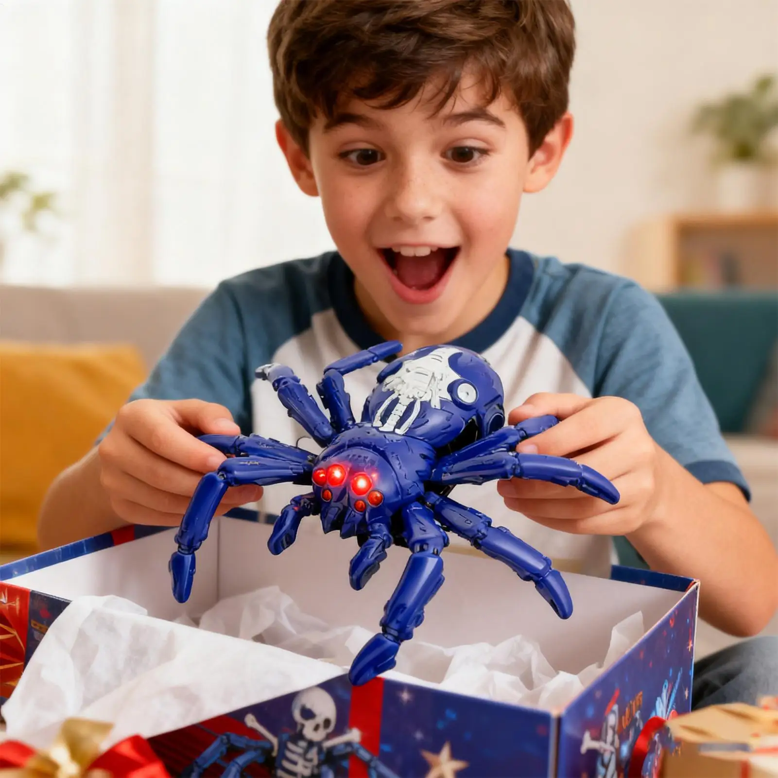 Nueva simulación RC araña Mini pared escalada RC coche Control remoto inalámbrico animales araña juguetes para niños coches acrobáticos regalo de Navidad