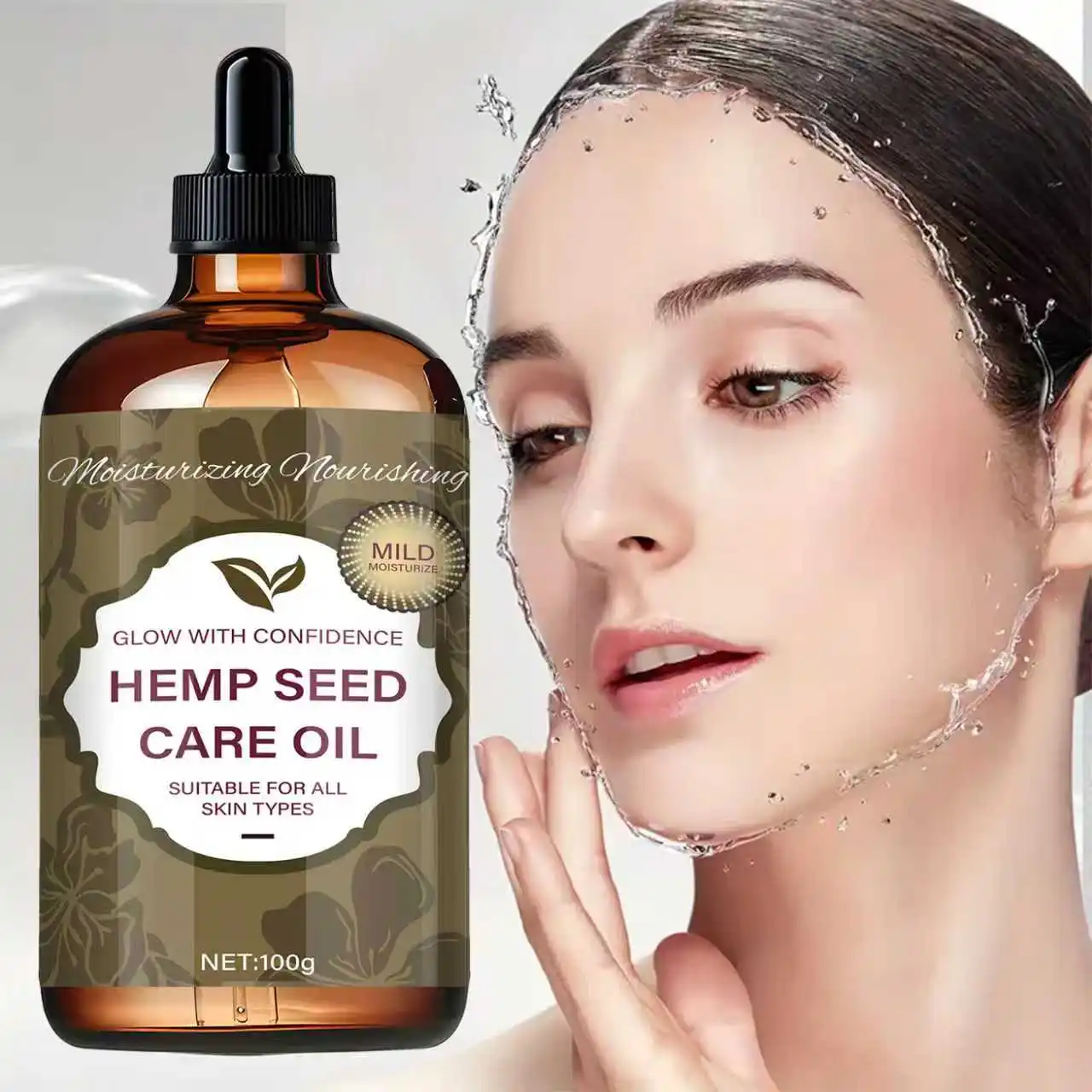 Hemp Seed Care Oil - Light Delicate Texture, Moisturizes & Protects, Enhances Skin Elasticity, Suitable for All Skin Types