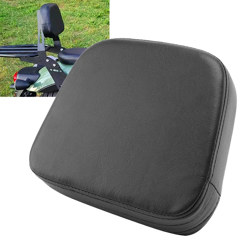

For Harley Honda Yamaha Suzuki Kawasaki Motorcycle Backrest Rear Passenger Sissy Bar Cushion Pad Motocross Universal Accessories