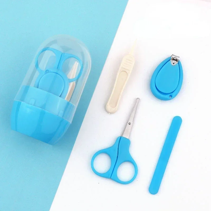 Recém-nascido Baby Nail Scissor Care Tool, Kid Safe Portable Clipper, Trimmer, Tweezer with Box, Children Manicure Kit