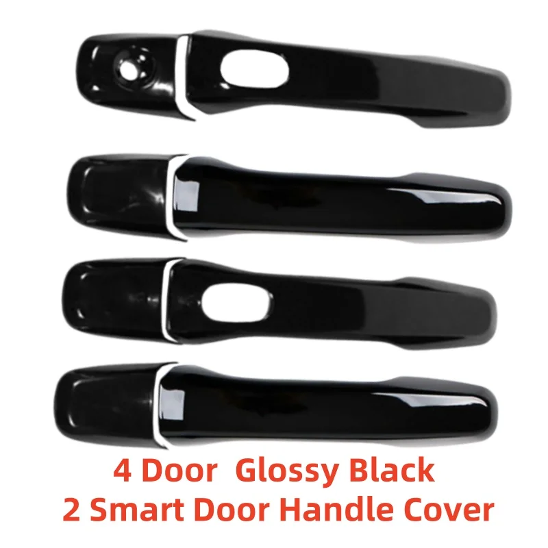 Carbon Car Accessory Door Handle Cover Trim Paste Style Chrome Silver For Ford Explorer 2011 2012 2013 2014 2015 2016 2017 2018 view 2