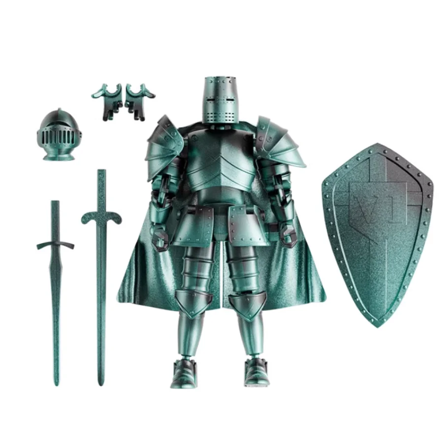 شخصية مفصلية من العصور الوسطى - نموذج فارس قابل للبناء، مجموعة من الطوب الجندي DIY، هدية إبداعية لعيد الميلاد والجمعة السوداء