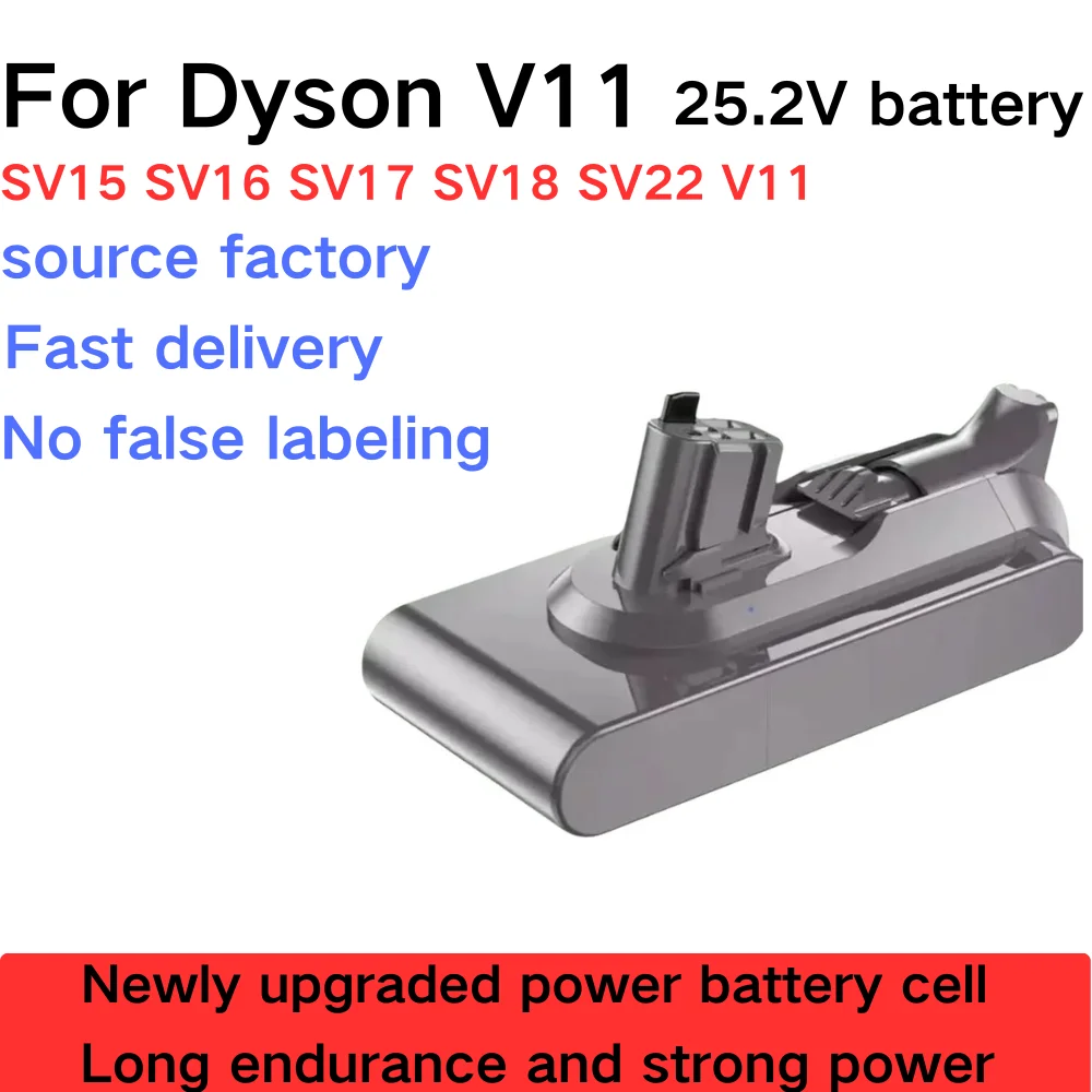 Suitable Dyson V11 Vacuum Cleaner High-capacity Battery 6800mAh-12800mAh 25.2V  Universal V11 SV14 SV15 SV16 SV17 SV18 SV2