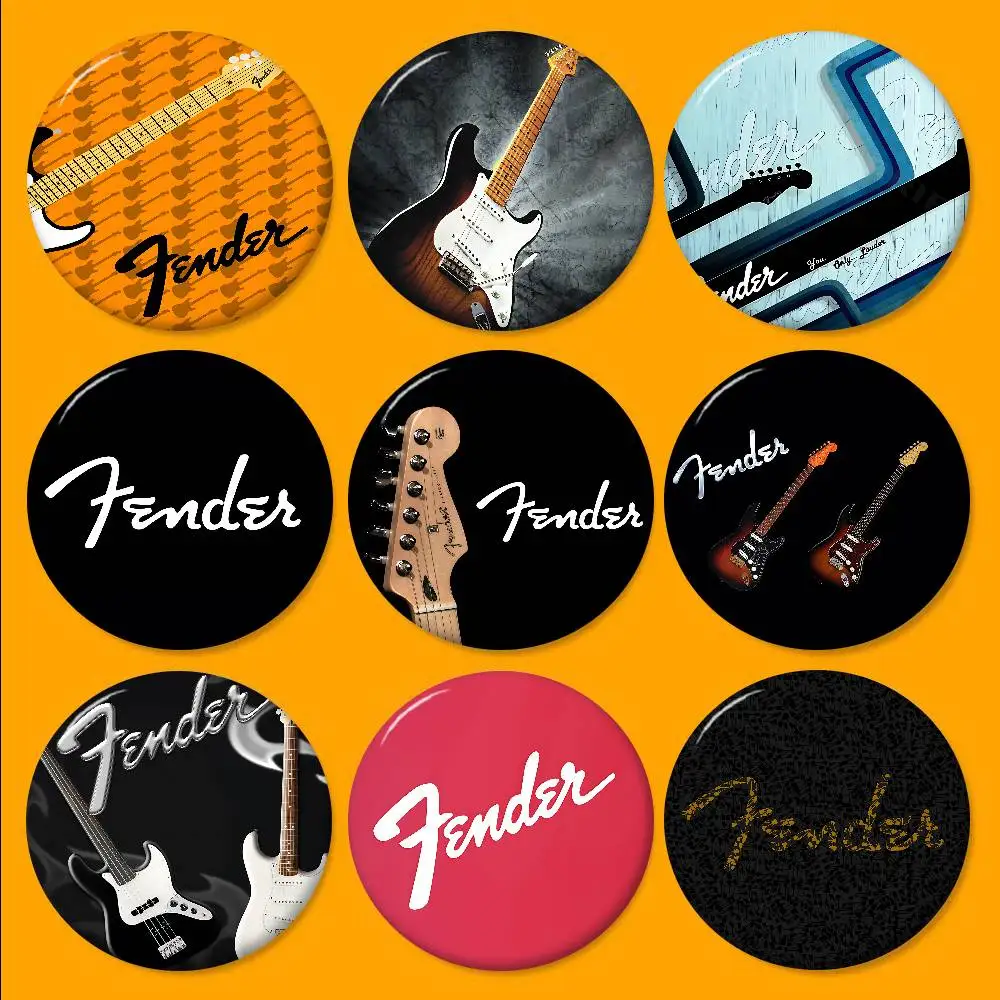 Fender Gitarre Anime Broschen Niedliche Cartoon Abzeichen Jacke Jeans Anstecknadel Geschenk Zubehör