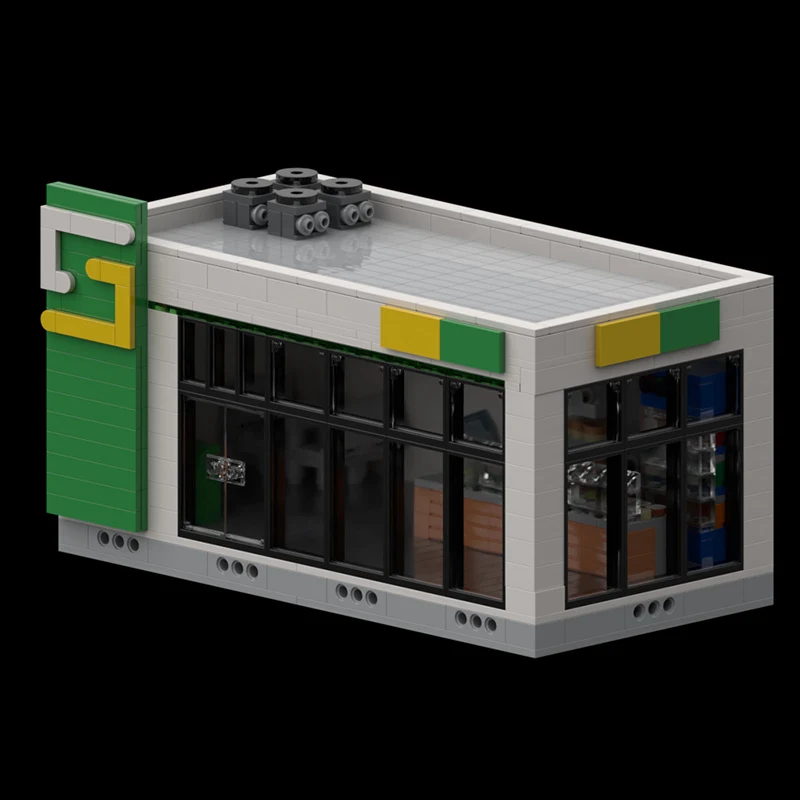 City Street View Model MOC Building Bricks Large Subway Station Modular Technology Children Holiday Gifts Assemble Toys Suit