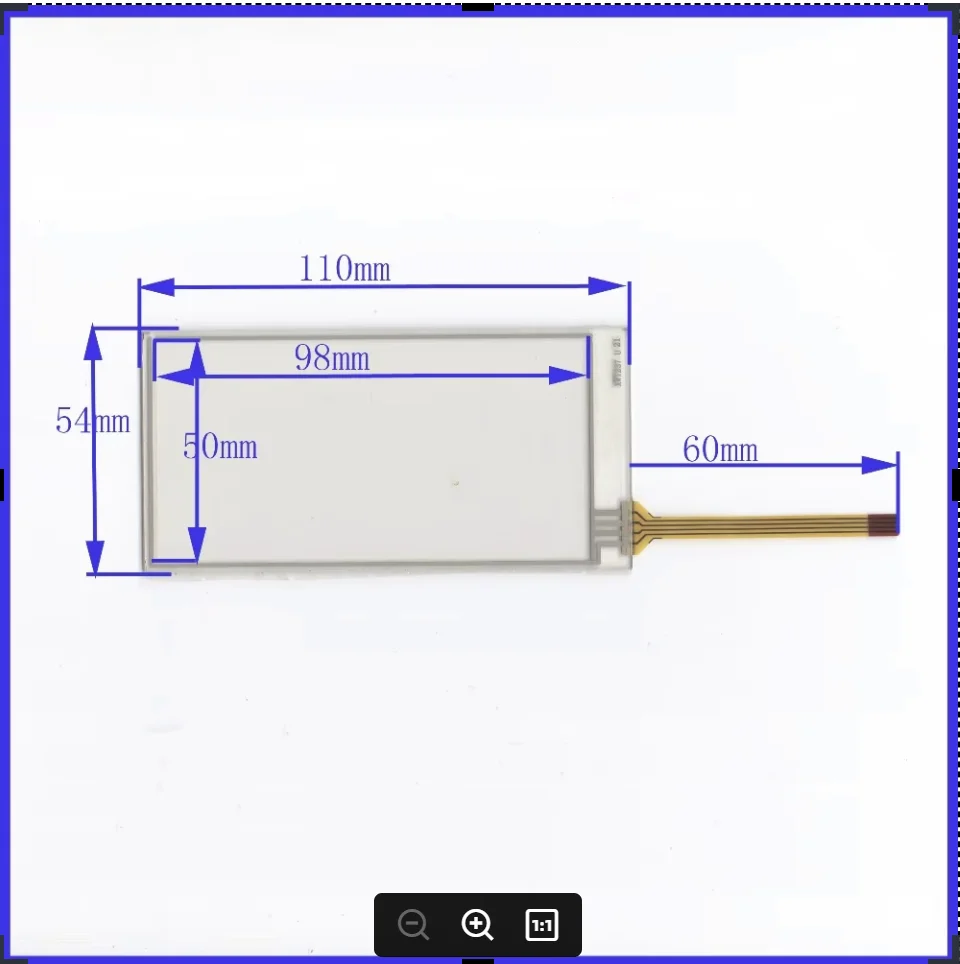 

XWT237 3inch 4 line For Car DVD touch screen panel 110mm*54mm this is compatible 110*54 TouchSensor FreeShipping