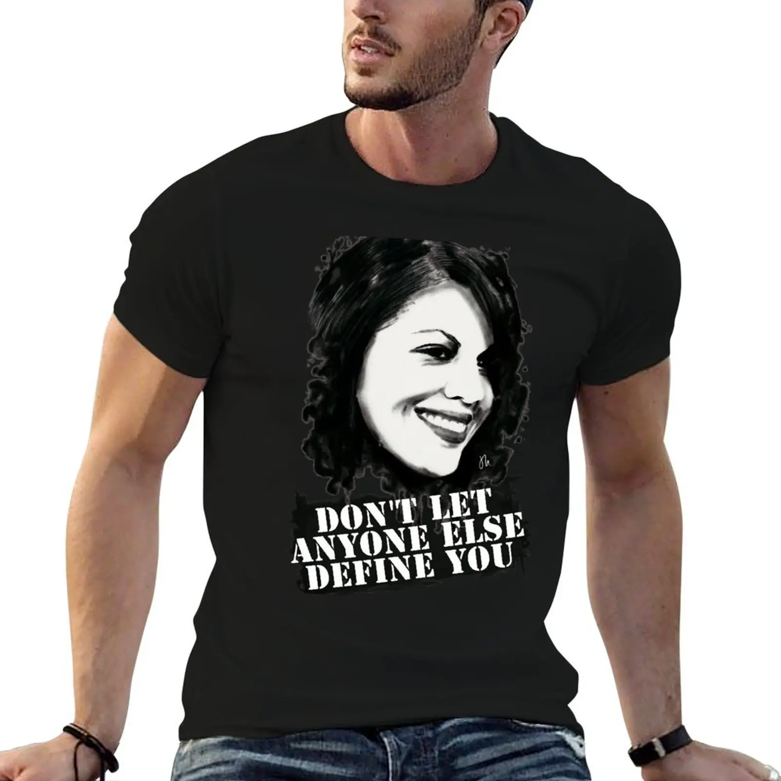 

Sara Ramirez - Don't let anyone else define you T-Shirt man graphic t shirt man t shirt summer t shirts for man cotton T-shirt