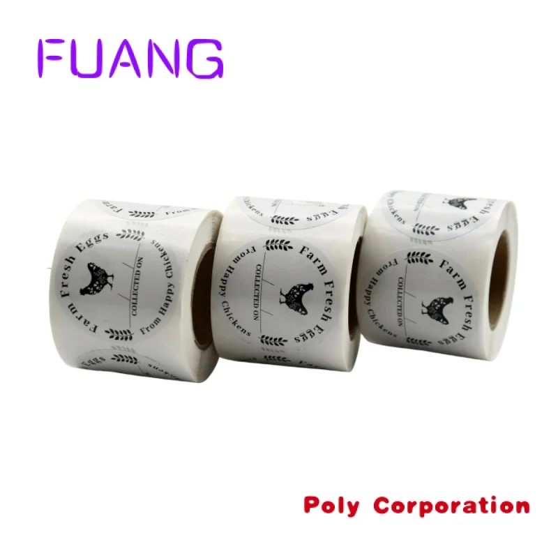 Aangepaste Cirkel Decoreren Stickers Rol Waterdicht Rond Vinyl Gecoat Papier Sticker Rond Label Logo Stickers Op Maat Afdrukken