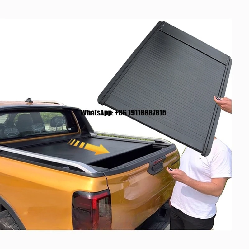 

Electric Bed Roller Lid Shutter Cover for Isuzu Dmax with Led Pick up Tail Box Accessories Aluminum Waterproof Tonneau Cover