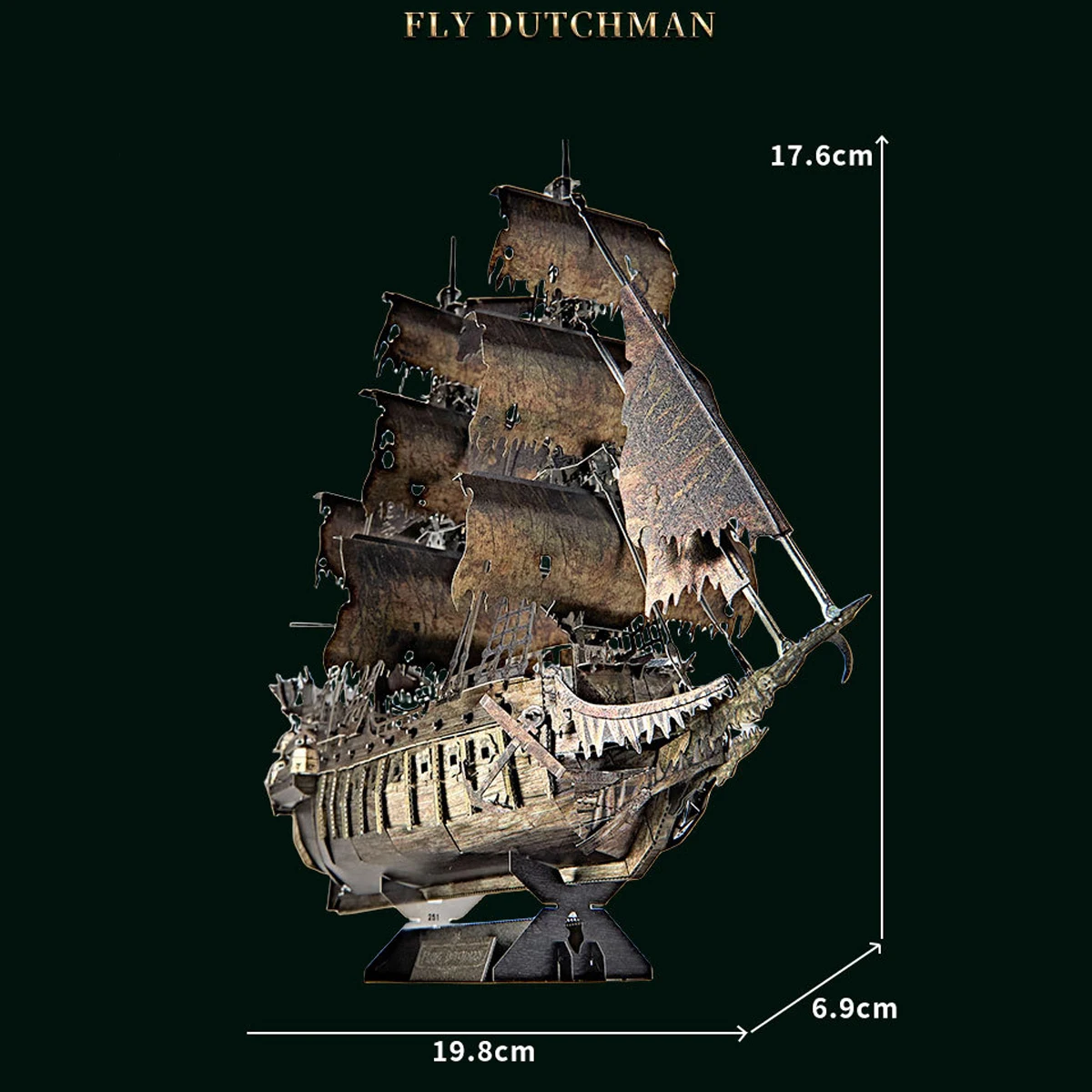 Flying Dutchman 3D Metal Puzzle Model Kits DIY Laser Cut Puzzles Jigsaw Toy For Children