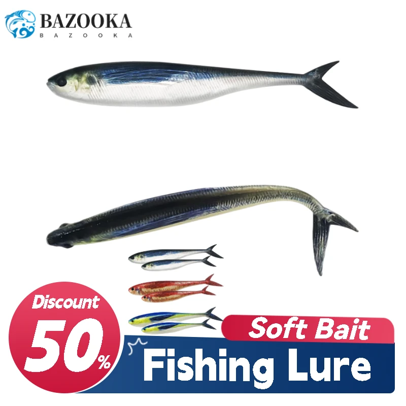

Bazooka Fishing Lure 3D Printing Pesca Acesssories Biomimetic Flatfish Mackerel Soft Bait Wobbler Camping Bass Pike Shore Winter