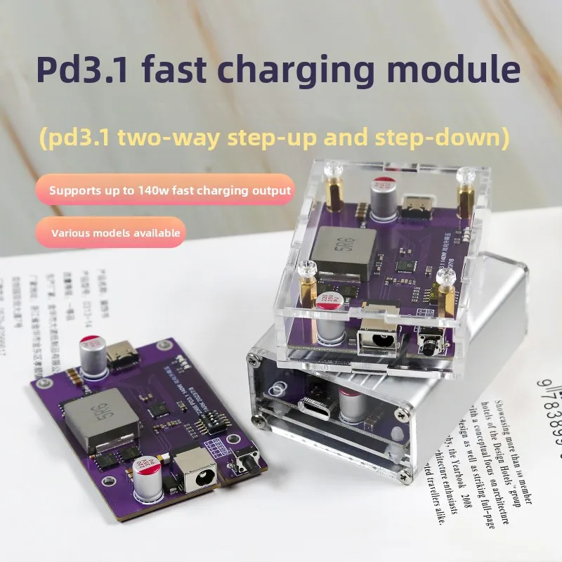 PD3.1 140W 28V 5A Bidirectional Buck-Boost Fast Charging Module Full Protocol QC SCP PPS for DIY Power Supply