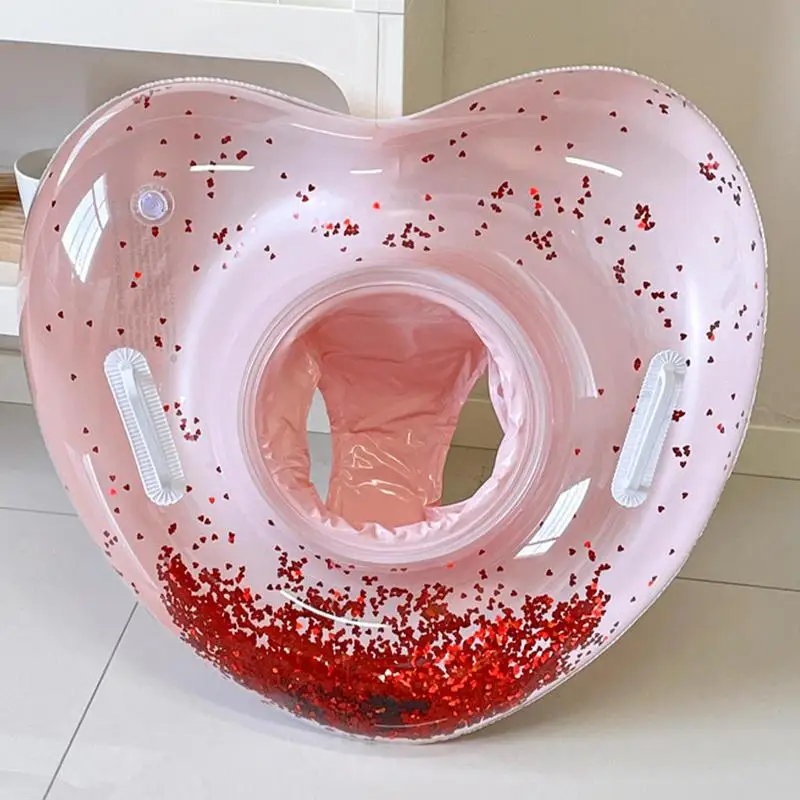 Anillo de piscina inflable con forma de corazón, tubos de piscina, suministros salvavidas de agua para playa, ducha, boda, compromiso nupcial, graduación
