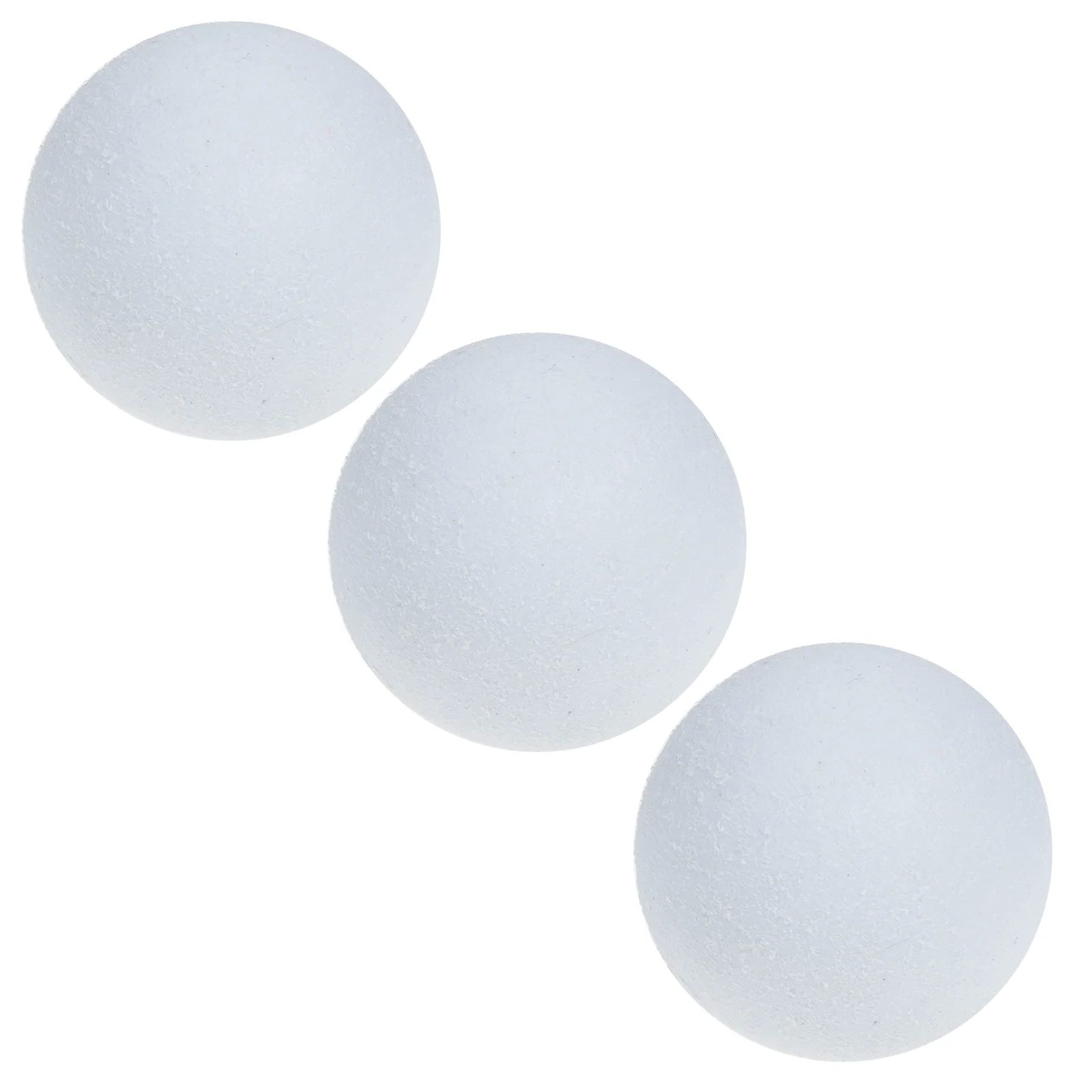 

3 Pcs Football Table Soccer Foosball Replacement Major Replaceable Mini Balls Wear-resistant White Professional Child