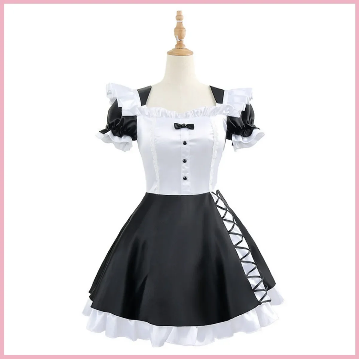 Anime virtuelle Youtuber Shiina Yuika Cosplay Kostüm Nijisanji Spieler Perücke Dienst mädchen Kleidung Kleid Lolita Frau sexy Kawaii Karneval Set