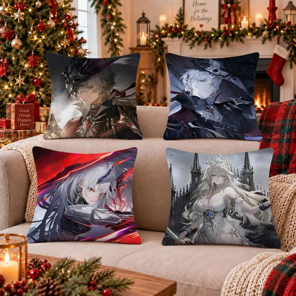 Punishing Gray Raven Cushion Cover Cushion Cover Soft Plush Cushion Covers Fluffy Throw Pillow Cases for Sofa Bedroom