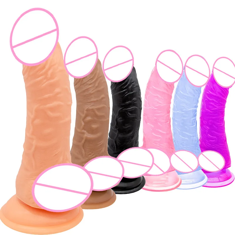 

Adult Products Penile Curved Upturned Transparent Crystal Masturbator dildo Sex toy Фальшивый пенис 성인용품 가짜 음경