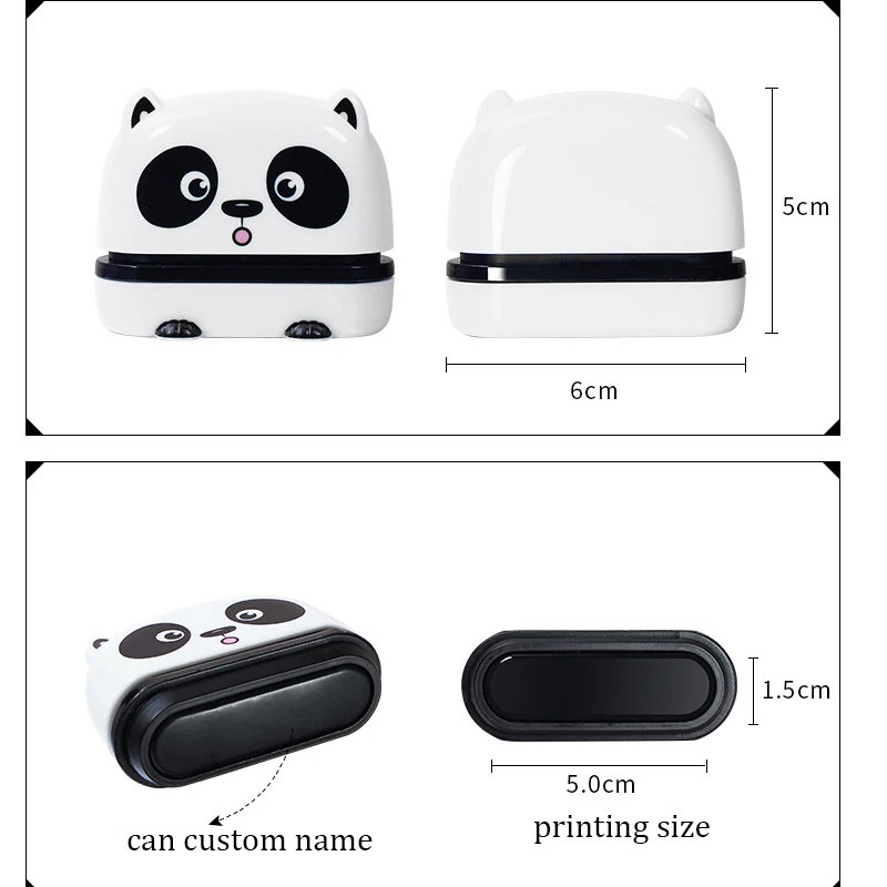 Customized Name Stamp Chop Ink  Waterproof Personal Student Child Baby Engraved Name Seal Non-fading Kindergarten