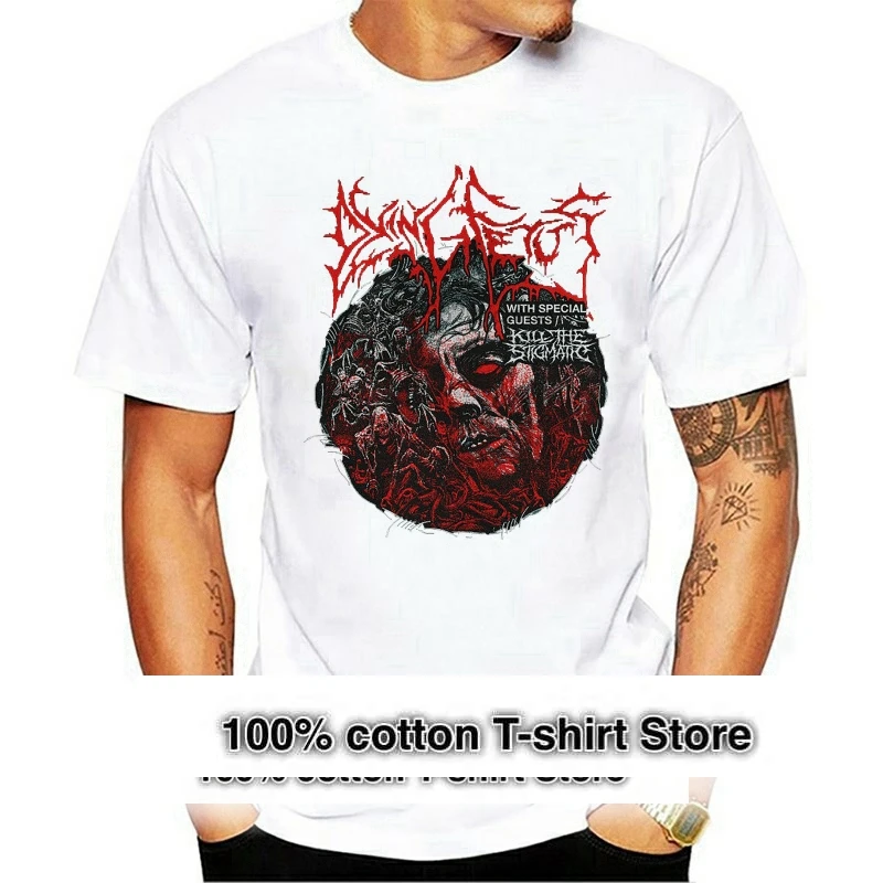 DYING NILE SUFFOCATION FETUS BLACK T SHIRT DEATH Metal Band TEE Shirt Men Women Cartoon Casual Short O neck Broadcloth