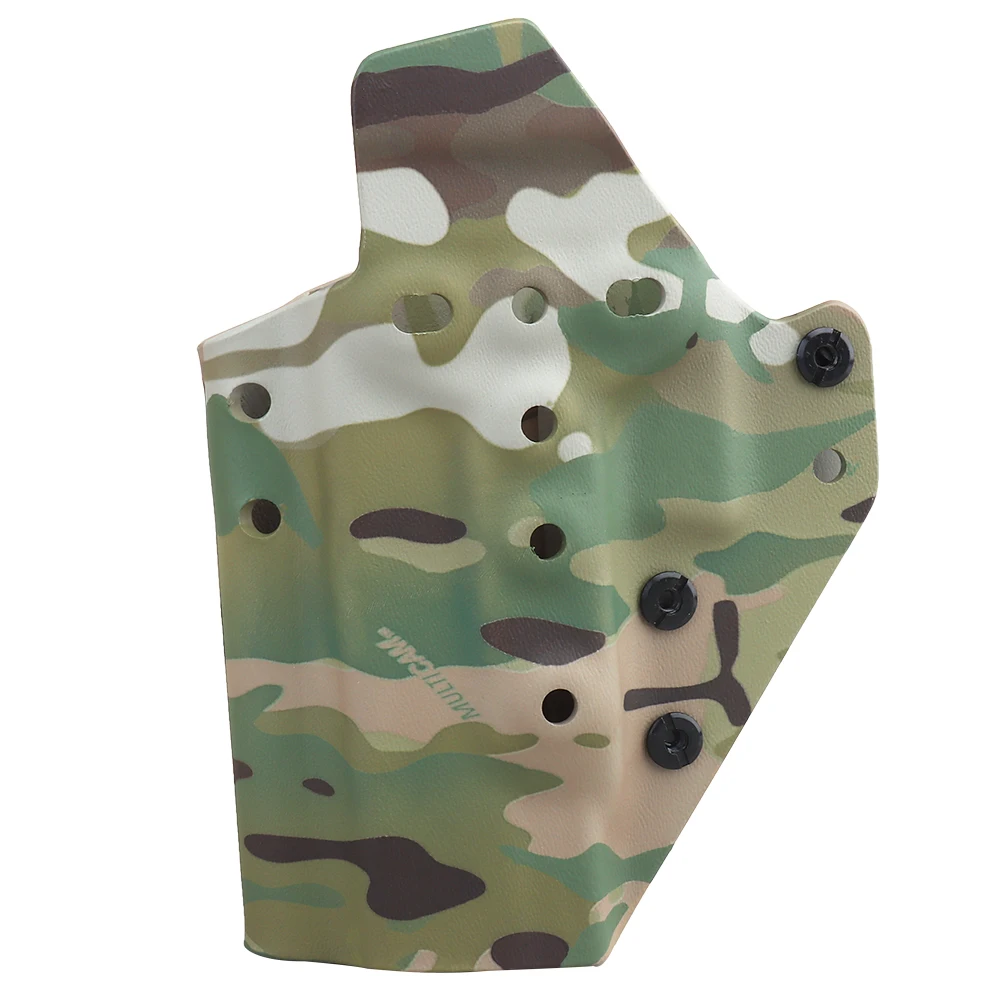Tactical Kydex Holster for Glock 17/19/19X/45 Fit QLS Quick Release Adjustable Belt Clip Airsoft Hunting