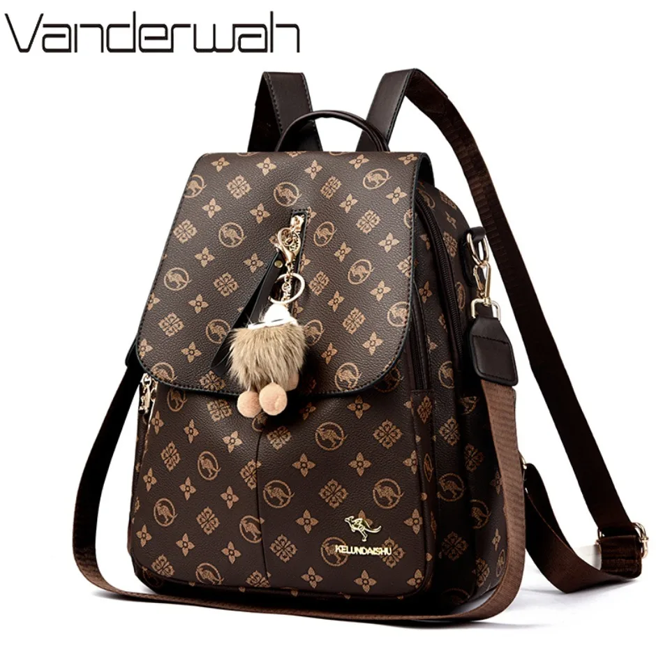 

Women's Soft Leather Backpack School Bookbags for Girls Bagpack Large Capacity Designer Travel Rucksack High Quality Mochilas