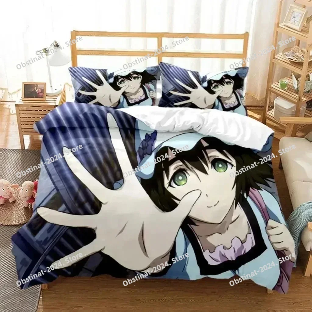 

Anime Steins Gate Kurisu Makise Bedding Set Printed single Comforter Quilt Duvet Cover Pillow Case 3 Pieces Sets Kids Adult Size