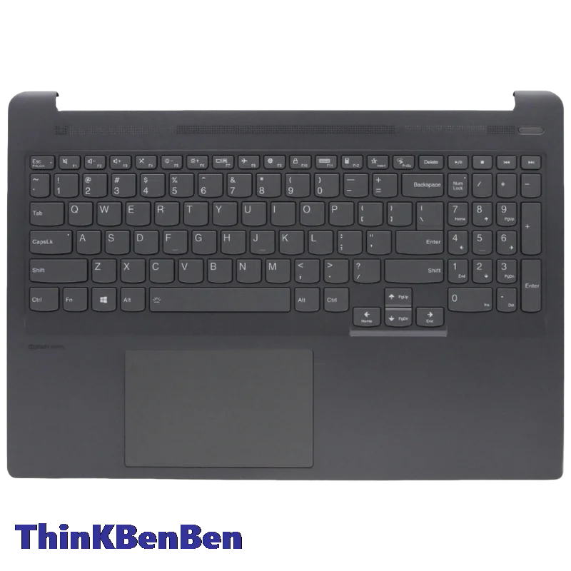 US English Storm Grey Keyboard Upper Case Palmrest Shell Cover For Lenovo Ideapad 5 Pro 16IHU6 5CB1C87020