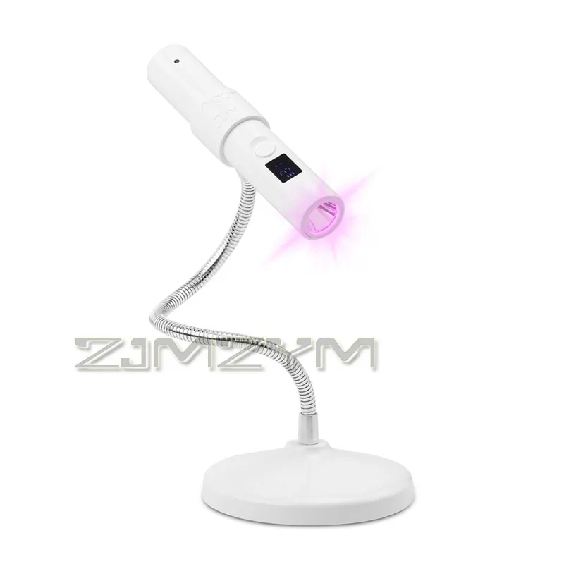 2In1 Manicure Lamp UV Flash Cure Red Light 30s 60s Timing Quick Drying Light Handheld Rechargeable LED Nail Lamp For Gel Varnish