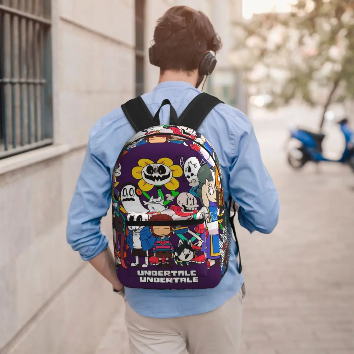 Undertale Adventure Student Backpack School Bag Hiking Travel Daypack for Boys Girls Bookbag Shoulder Bags