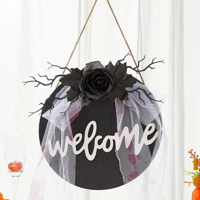 Halloween Voordeurbord Horror Halloween Houten Wandbord Rustieke Halloween Bord Decoraties Houten Deurbord Decor Voor Indoor