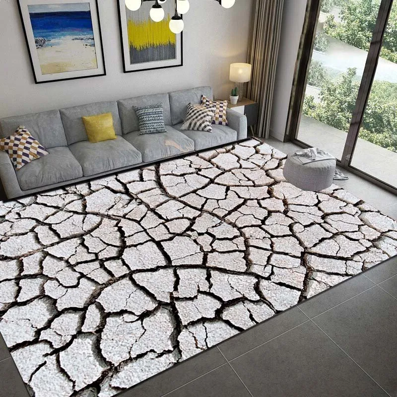 LARGE SIZE Dry Land Desert Pattern Carpet for Living Room Bedroom Area Rug Bathroom Mat  Bedroom Mat Rug Bedroom Home Decor