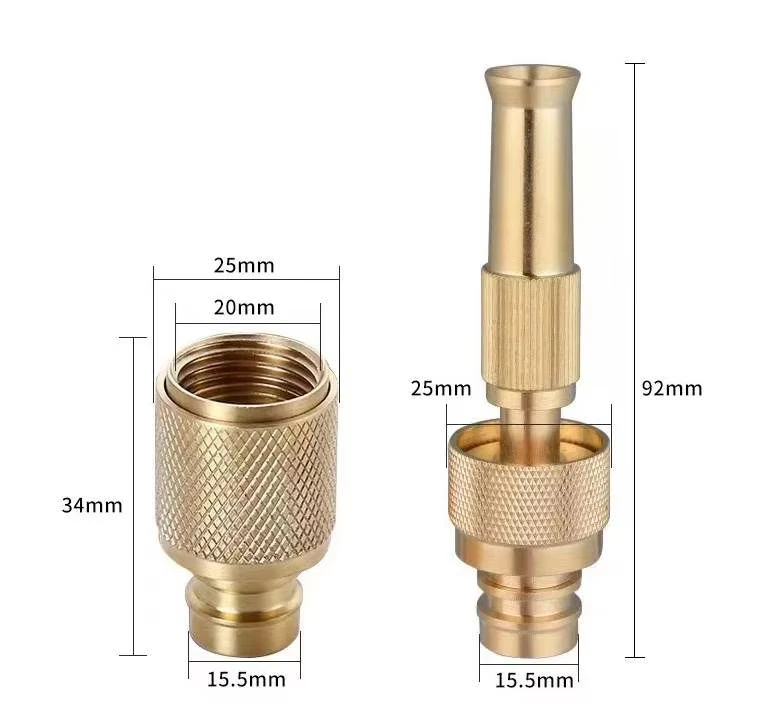 

GIRUI Professional Custom Garden Water Hose Fittings Hose End Connectors Copper Quick Connection Hose Adapter