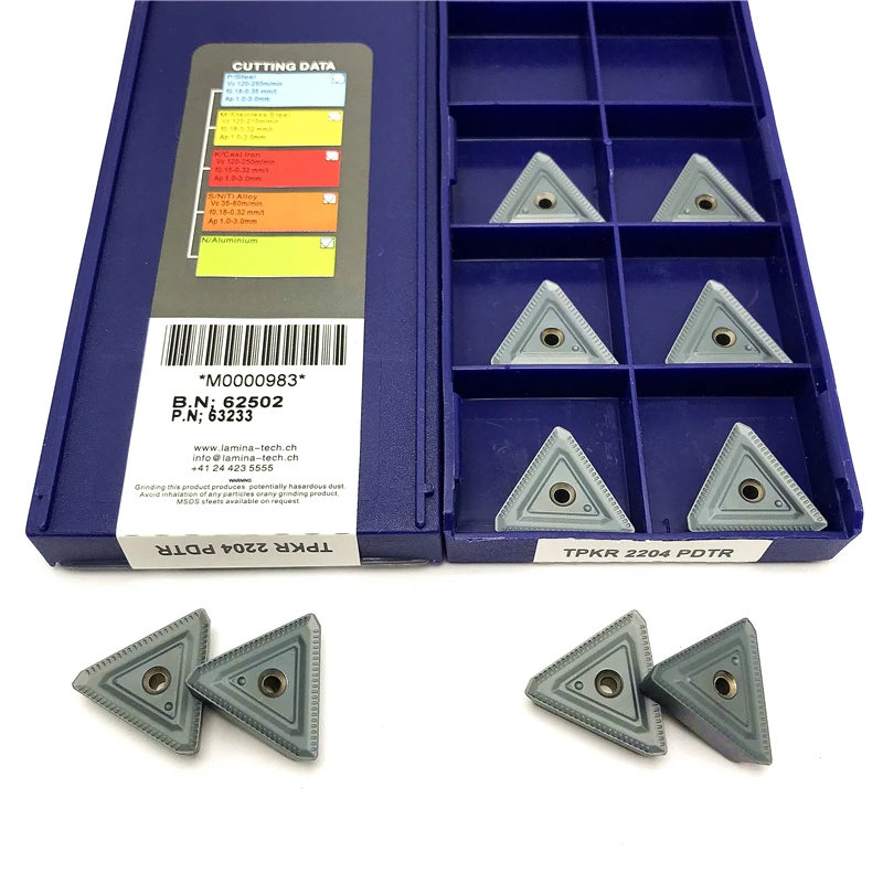 TPKR2204 TPKN2204 PDTR LT30 超硬インサート PVD ​​外部旋削工具旋盤ツール高品質切削工具旋削インサート
