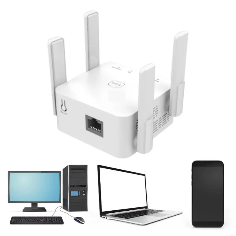 300 Мбит / с Wi -Fi Extender Wi -Fi Wi -Fi Extenders с 4 внешней антенной для дома 45BD