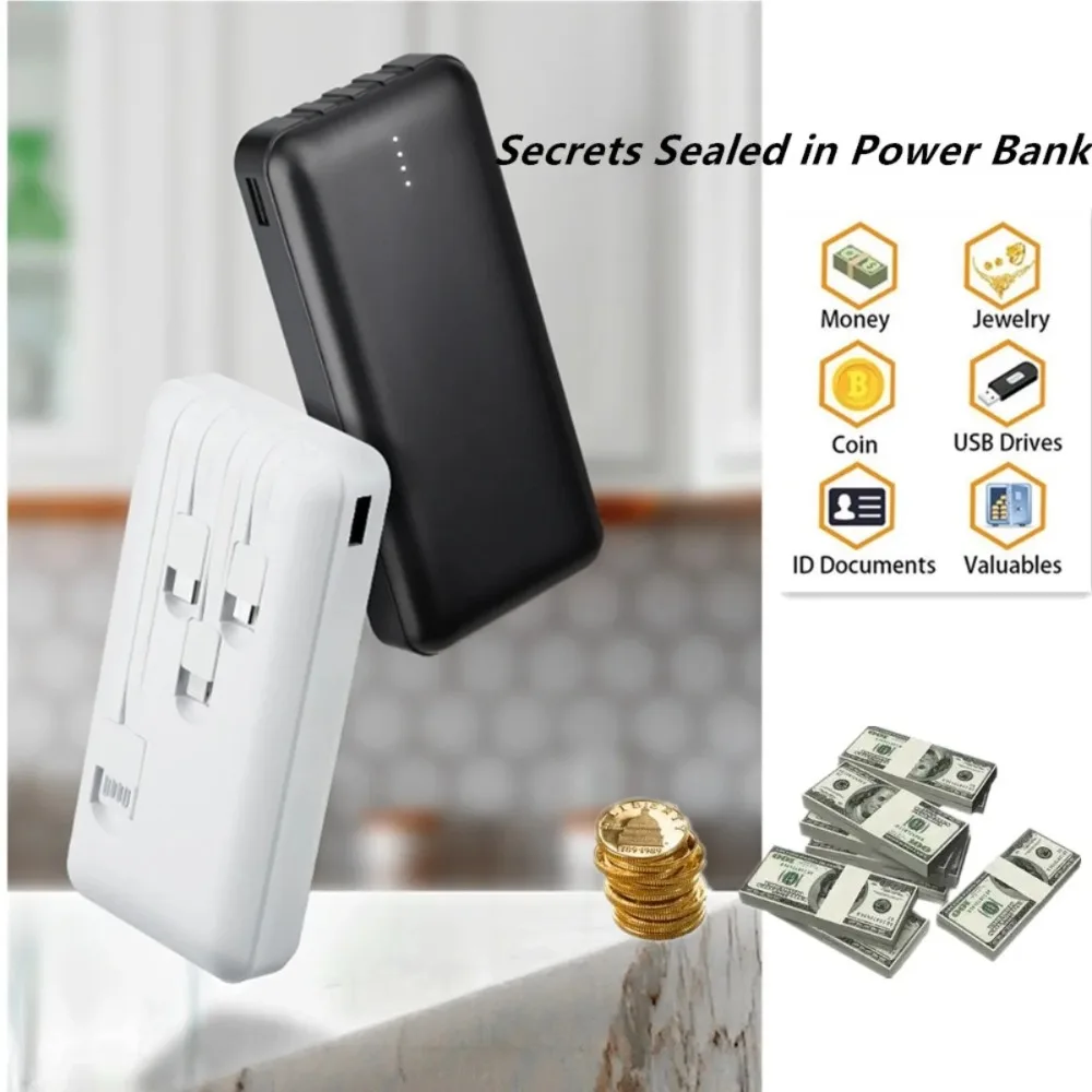 Portable Power Bank-shaped Storage Box Can Store Watches Cash Jewelry Smoking Utensils Etc Interesting Safety Storage Box